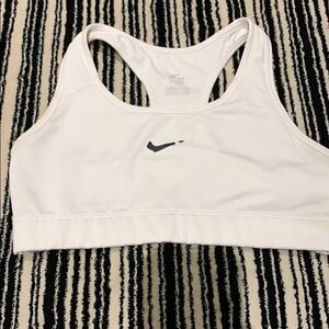 White Nike sports bra